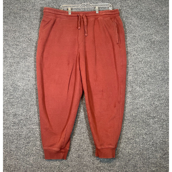Old Navy Pants Womens 2XL XXL Coral Joggers Fleece Sweatpants Stretch Waist Plus - Picture 1 of 10